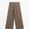 Pantalon ample en mélange de laine Pantalon ample en mélange de laine