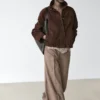 Pantalon ample en mélange de laine Pantalon ample en mélange de laine