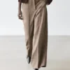 Pantalon ample en mélange de laine Pantalon ample en mélange de laine