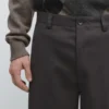 Pantalon ample en mélange de laine Pantalon ample en mélange de laine