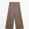 Pantalon ample en mélange de laine Pantalon ample en mélange de laine