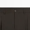 Pantalon ample en mélange de laine fraîche Pantalon ample en mélange de laine fraîche
