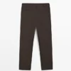 Pantalon ample en mélange de laine fraîche Pantalon ample en mélange de laine fraîche