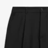 Pantalon ample en mélange de laine fraîche avec pinces Pantalon ample en mélange de laine fraîche avec pinces