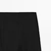 Pantalon capri en mélange de lin Pantalon capri en mélange de lin