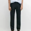 Pantalon à cinq poches en coton et lin Pantalon à cinq poches en coton et lin