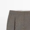 Pantalon de costume en laine à carreaux Pantalon de costume en laine à carreaux