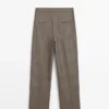 Pantalon de costume en laine à carreaux Pantalon de costume en laine à carreaux