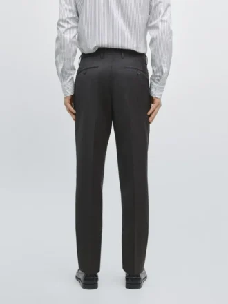 Pantalon de costume en laine fine