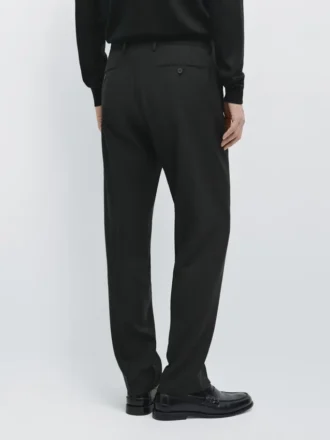 Pantalon de costume en laine fine