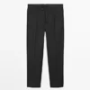 Pantalon de costume en laine fine à fines rayures Pantalon de costume en laine fine à fines rayures
