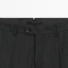 Pantalon de costume en laine fine à fines rayures Pantalon de costume en laine fine à fines rayures
