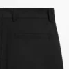 Pantalon de costume en laine fraîche à jambes larges Pantalon de costume en laine fraîche à jambes larges
