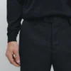 Pantalon de costume en laine fraîche micro-texturée Pantalon de costume en laine fraîche micro-texturée