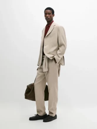 Pantalon de costume en lin