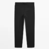 Pantalon de costume uni en laine Pantalon de costume uni en laine