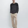 Pantalon de jogging en coton et lin Pantalon de jogging en coton et lin