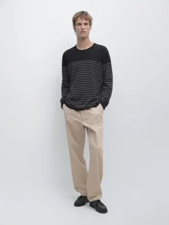 Pantalon de jogging en coton et lin