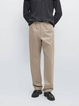 Pantalon de jogging en coton et lin