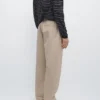 Pantalon de jogging en coton et lin Pantalon de jogging en coton et lin
