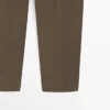 Pantalon en coton avec doubles pinces Pantalon en coton avec doubles pinces