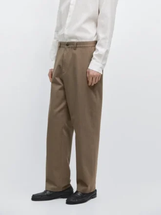Pantalon en coton à coupe ample