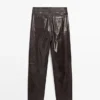 Pantalon en cuir nappa Pantalon en cuir nappa