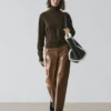 Pantalon en cuir nappa brillant Pantalon en cuir nappa brillant