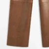 Pantalon en cuir nappa brillant Pantalon en cuir nappa brillant