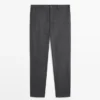 Pantalon en flanelle de laine mélangée Pantalon en flanelle de laine mélangée