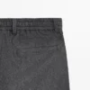Pantalon en flanelle de laine mélangée Pantalon en flanelle de laine mélangée