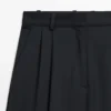 Pantalon en laine extra-fine plissé Pantalon en laine extra-fine plissé