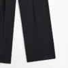 Pantalon en laine extra-fine plissé Pantalon en laine extra-fine plissé