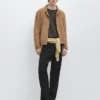 Pantalon en laine à la coupe décontractée Pantalon en laine à la coupe décontractée