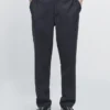 Pantalon en laine à motif pied-de-poule Pantalon en laine à motif pied-de-poule