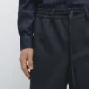Pantalon en laine texturée Pantalon en laine texturée