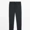 Pantalon en laine texturée Pantalon en laine texturée