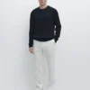 Pantalon en lin à coupe fuselée Pantalon en lin à coupe fuselée