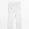 Pantalon en lin à coupe fuselée Pantalon en lin à coupe fuselée