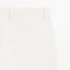 Pantalon en sergé de coton avec ceinture élastiquée Pantalon en sergé de coton avec ceinture élastiquée