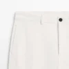 Pantalon en sergé de coton avec ceinture élastiquée Pantalon en sergé de coton avec ceinture élastiquée