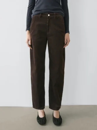 Pantalon en velours côtelé coupe Barrel