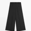 Pantalon fluide avec pinces Pantalon fluide avec pinces