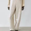 Pantalon fluide en lin métallisé Pantalon fluide en lin métallisé
