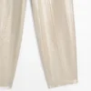 Pantalon fluide en lin métallisé Pantalon fluide en lin métallisé
