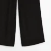 Pantalon fluide en soie contrastée Pantalon fluide en soie contrastée