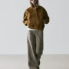 Pantalon à jambes larges avec détails rayés