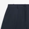 Pantalon à jambes larges en mélange de coton