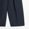 Pantalon à jambes larges en mélange de coton