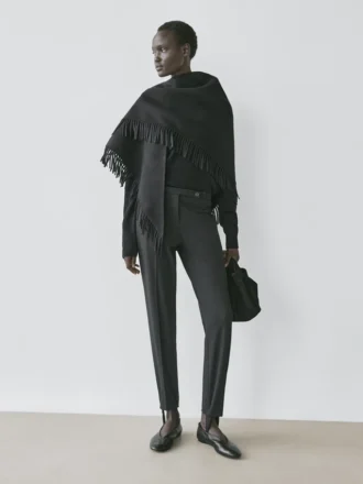 Pantalon à ourlets élastiqués